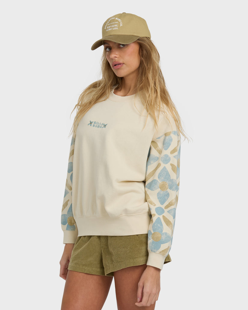 Atlas Tide Kendal Crewneck Sweatshirt - Whitecap