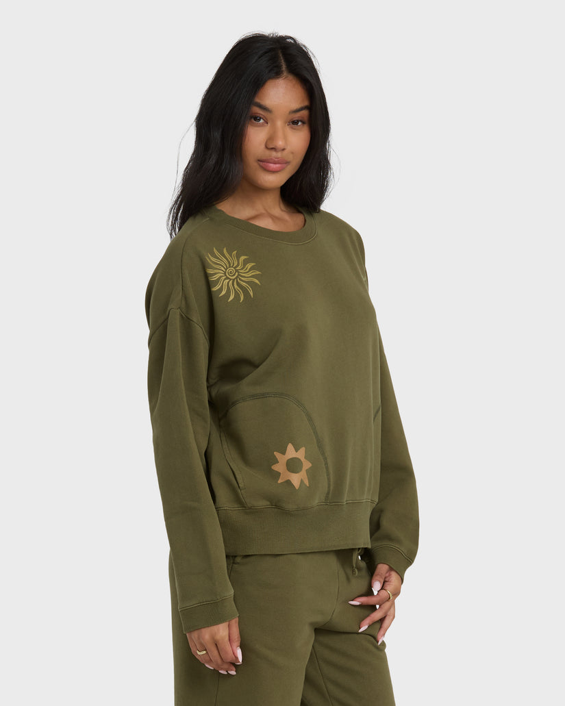Sightseer-Wave-Crewneck-Sweatshirt-Martini-Olive-3