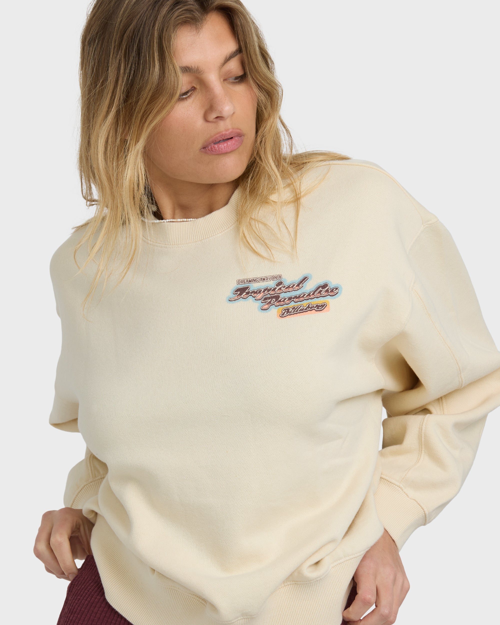 Raise Blaze Kendal Crewneck Sweatshirt - Whitecap | Billabong