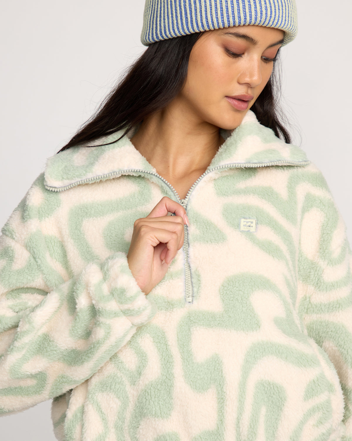 Barra-Half-Zip-Sweatshirt-Green-Haze-5
