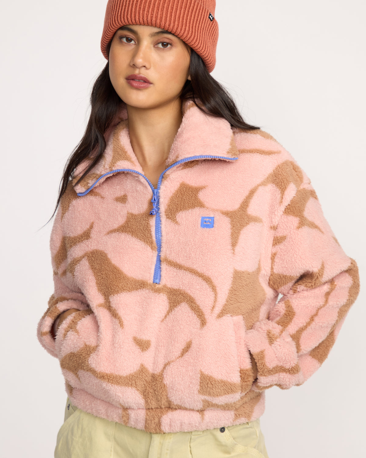 Barra-Half-Zip-Sweatshirt-Rose-Brown-5