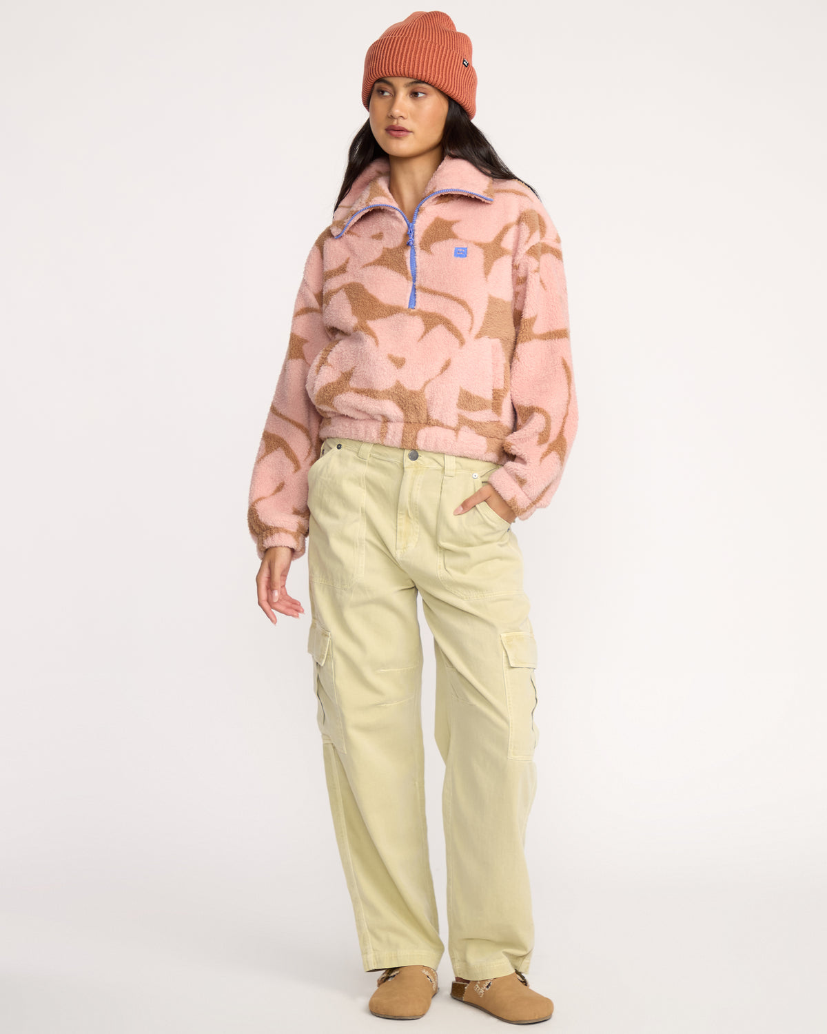 Barra-Half-Zip-Sweatshirt-Rose-Brown-4