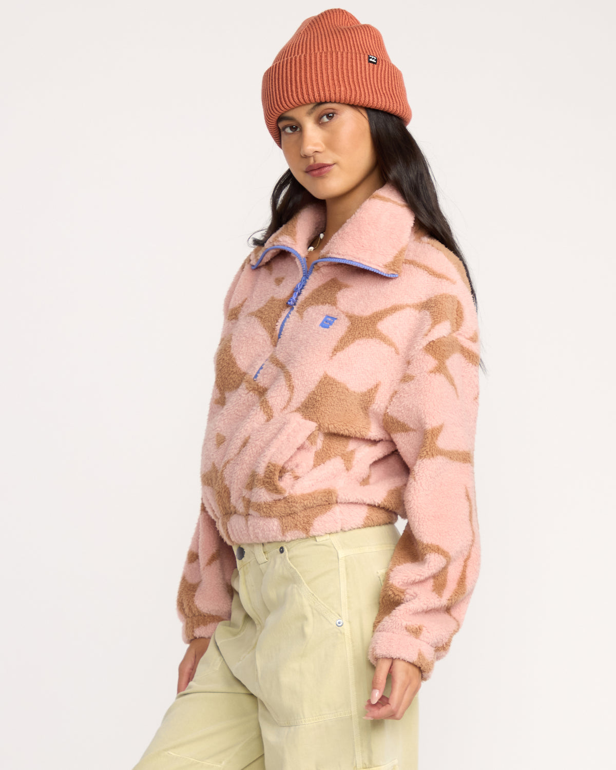 Barra-Half-Zip-Sweatshirt-Rose-Brown-3
