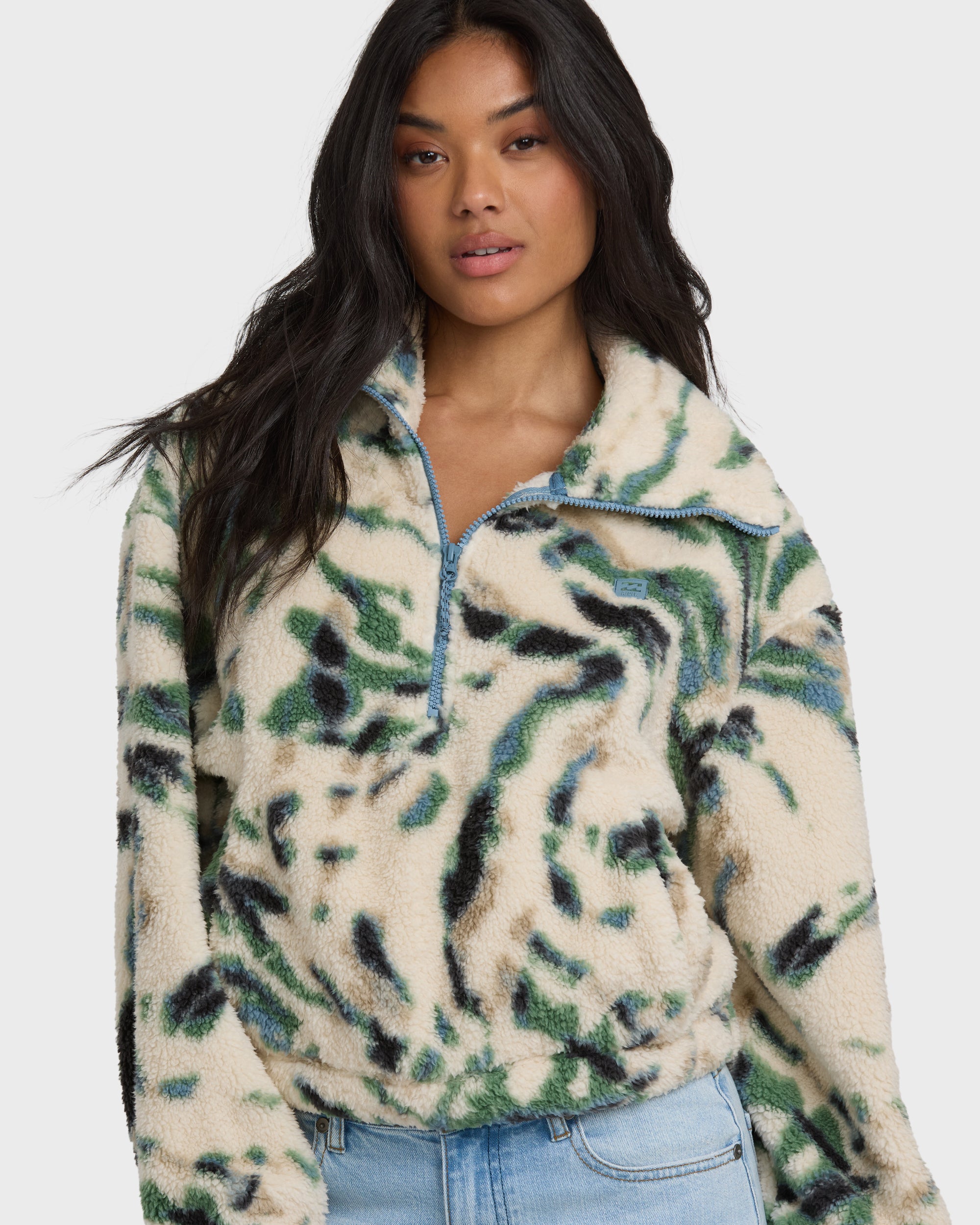 A/Div Barra Half Zip Sherpa Fleece - Whitecap | Billabong