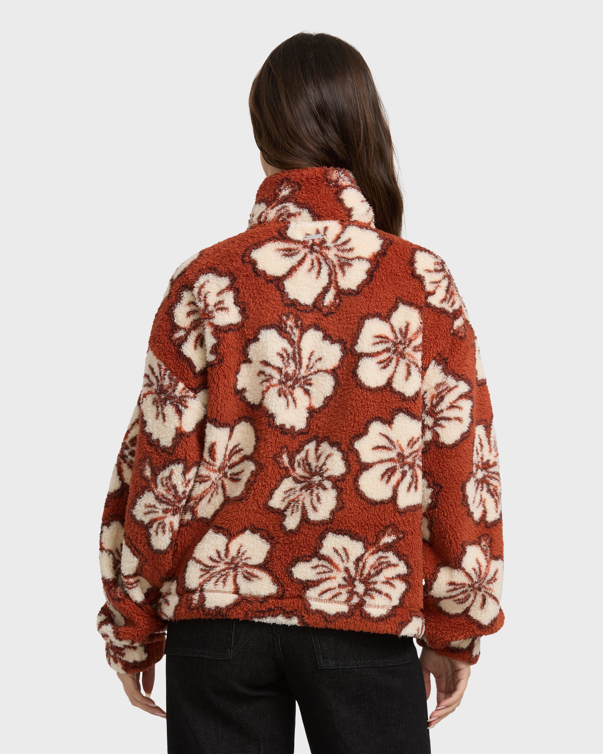 All The Time Sherpa Half Zip Sweatshirt - Sedona | Billabong