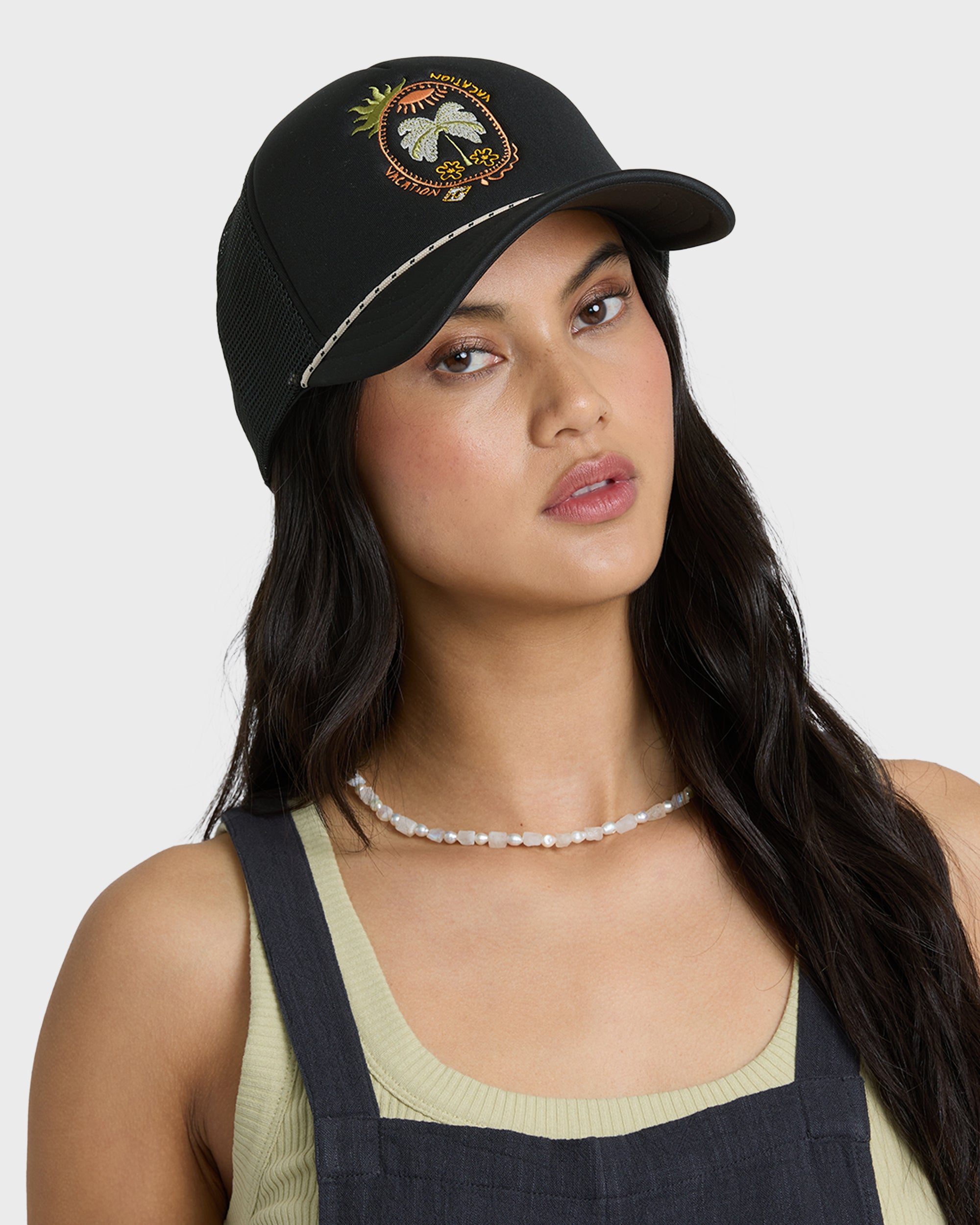 ビラボン Billabong 【 Grandpa Trucker 】 Grandpa Trucker Hat - Off Black | Billabong