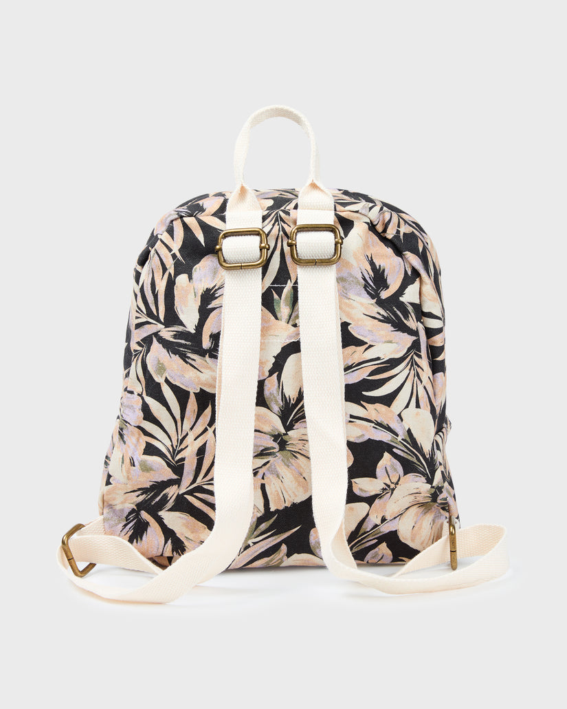 Mini Mama Backpack - Black Floral