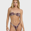 Sol Playa Rio Bandeau Bikini Top - Red Dahlia