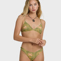 Vaca Soleil Ceci Triangle Bikini Top - Cedar