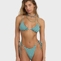 Wavey Daze Slide Tall Triangle Bikini Top - Deep Sea