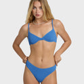 Rising Tide Demi Underwire Bikini Top - True Blue