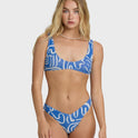 Le Love Scoop Tank Swim Tank Bikini Top - True Blue