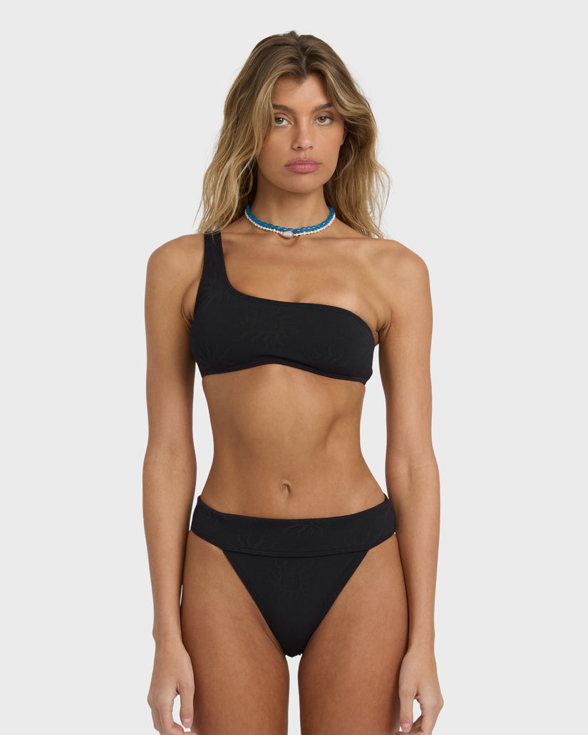 Laura-Twisted-Sun-One-shoulder-Tank-Bikini-Top-Black-Pebble-1