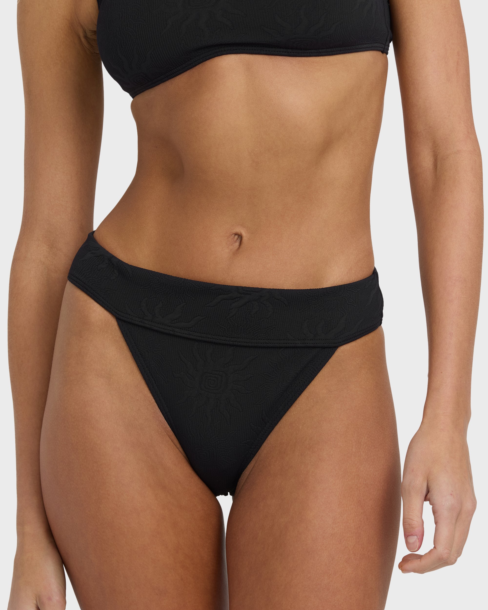 Laura Twisted Sun Aruba Bikini Bottom - Black Pebble | Billabong