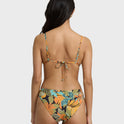 Des Tropiques Lowrider Full Bikini Bottom - Black Multi