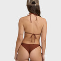 Sol Searcher Tie Side Tanga Bikini Bottom - Cowhide