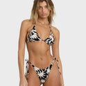 By My Side Tie-side Tanga Bikini Bottom - Black White