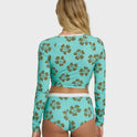 Last Summer Boyshort Surf Short Bikini Bottom - Ocean Spray