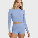 Bas de bikini court de surf Paddle Pusher - Bleu français