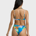 Agua Flores Bondi Medium Bikini Bottom - Blue Multi