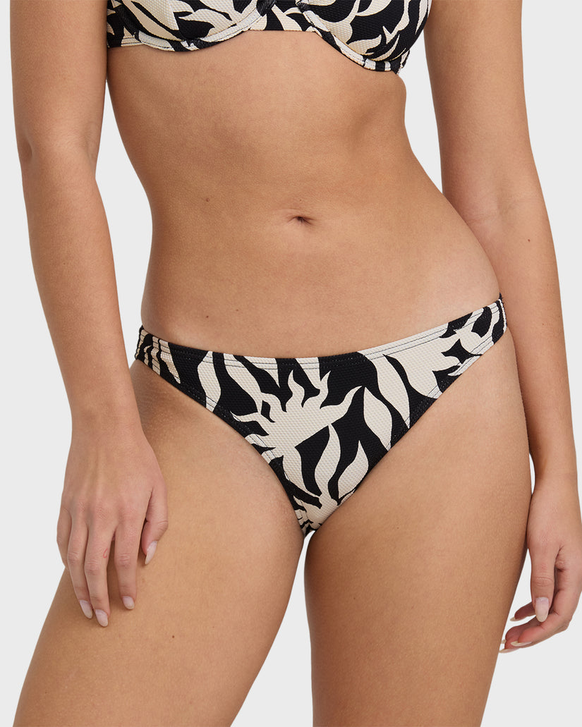 By My Side Tropic Bikini Bottom - Black White