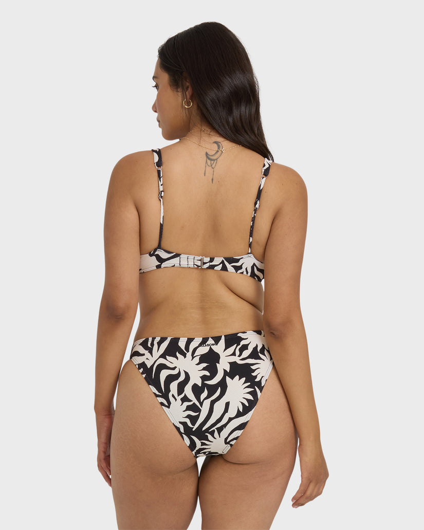By My Side Tropic Bikini Bottom - Black White