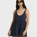 Easy Does It Romper - Black Sands