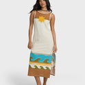 Solar Babe Midi Dress - Caramel Cafe
