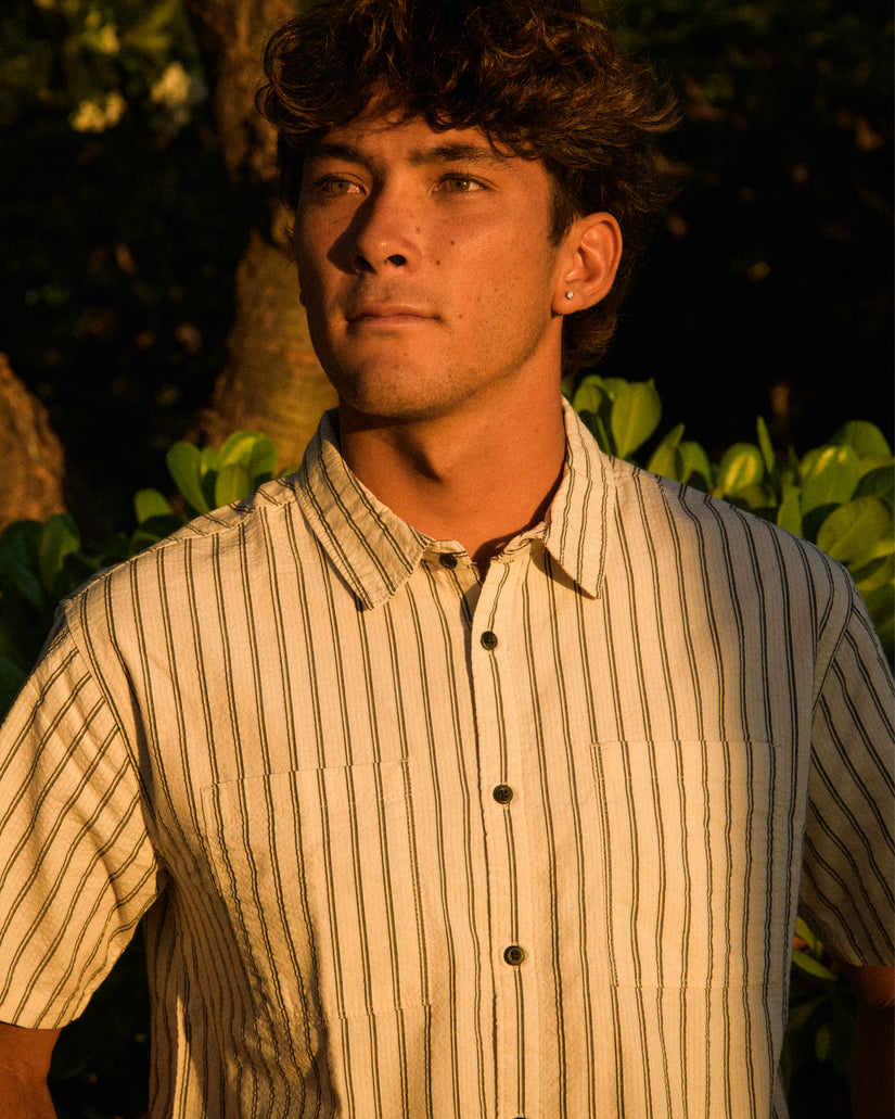 Vista Short Sleeve Woven Shirt - Off White