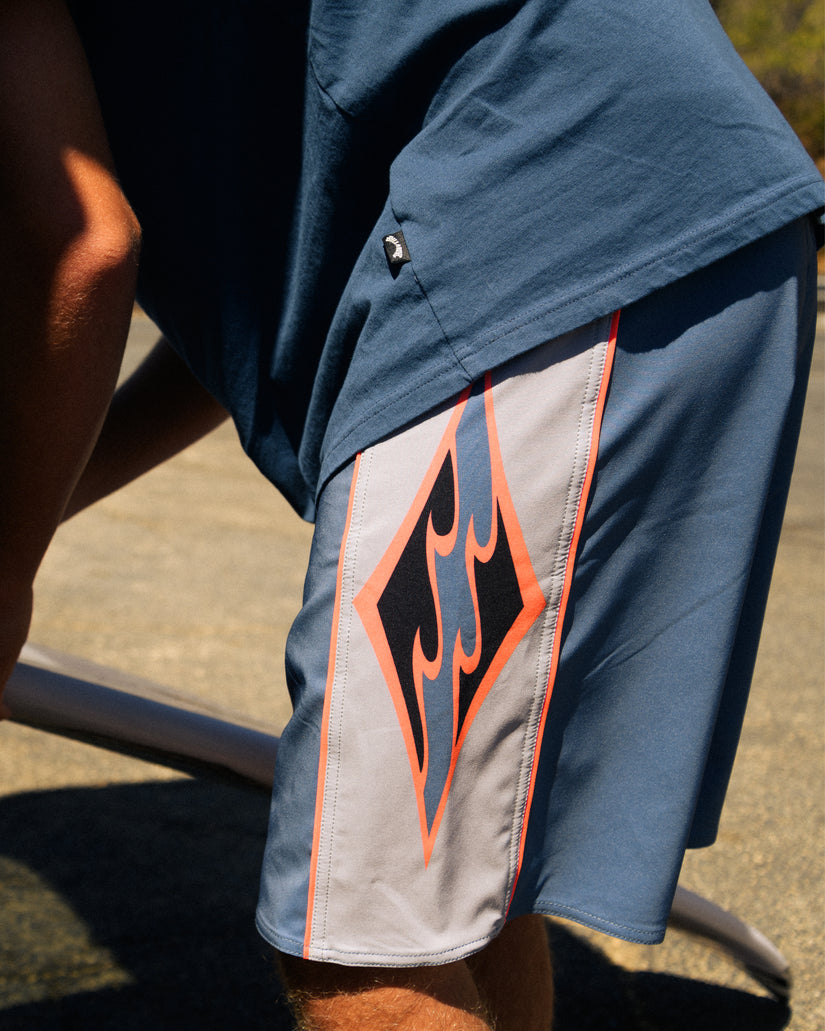 New Wave Pro 19" Boardshorts - China Blue