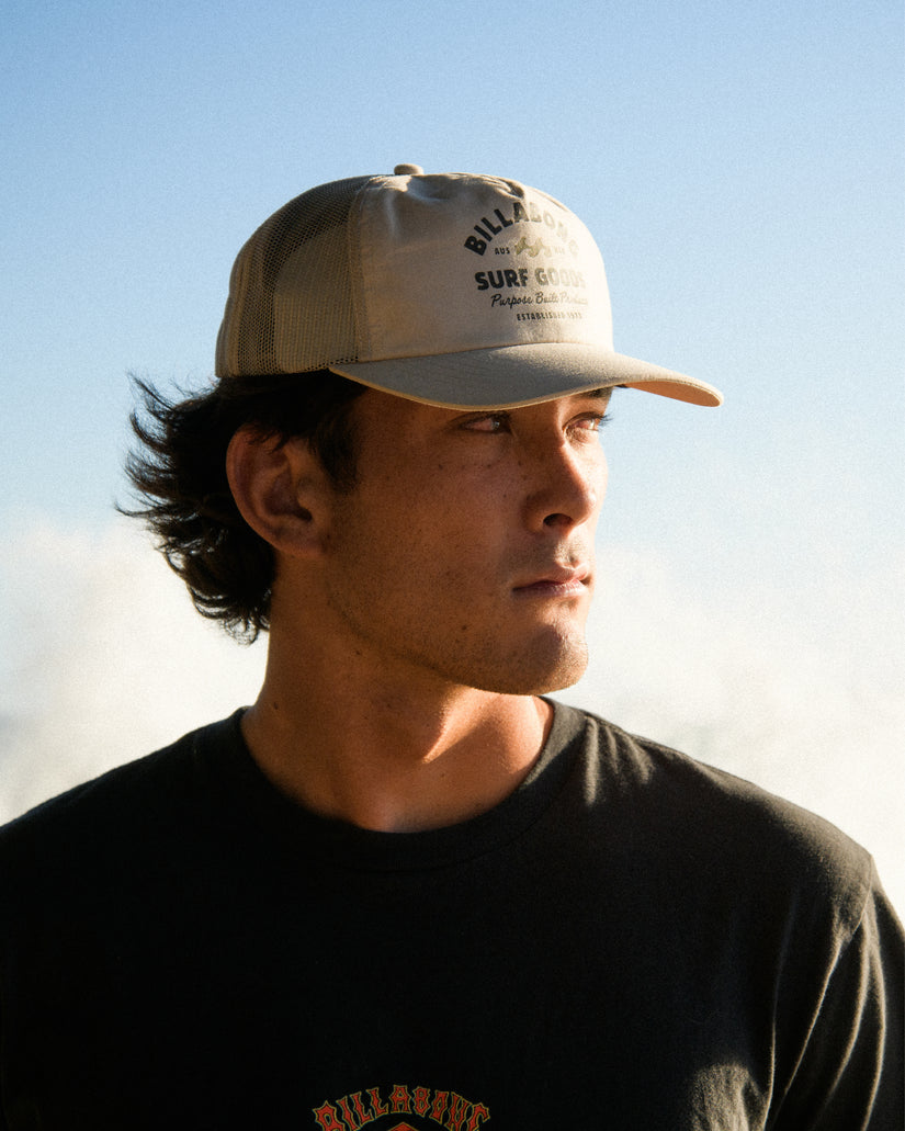 Assembled Trucker Hat - Oatmeal