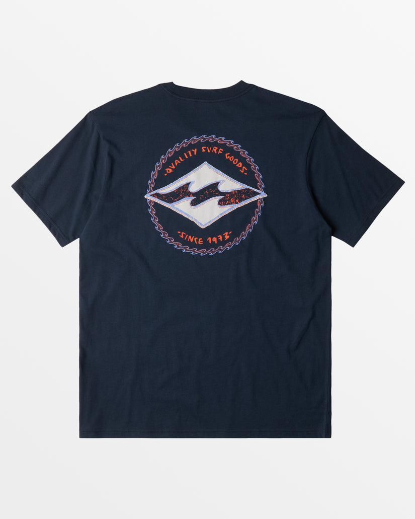 Boy's Rotor Diamond T-Shirt - Navy