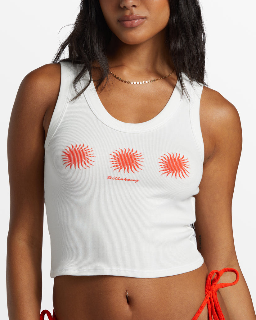 On Repeat Fitted Tank Top - Salt Crystal 1