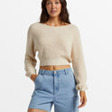 Sun Soaked V-Neck Sweater - Whitecap