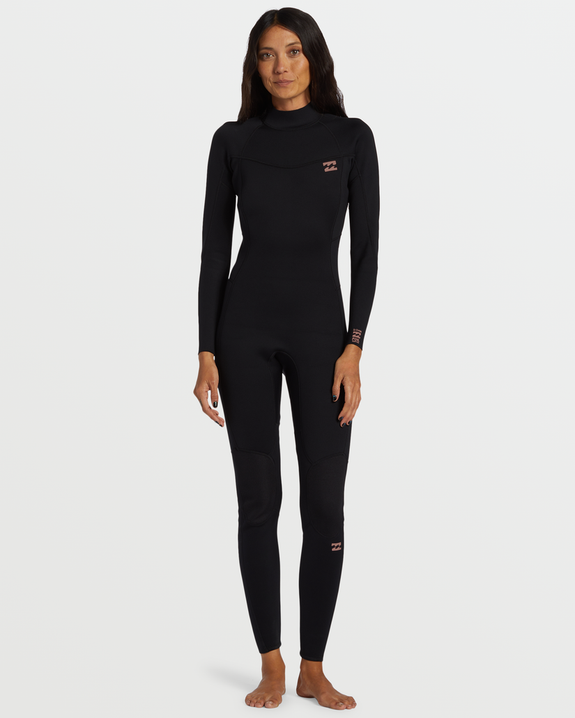 3/2mm Foil Flatlock Back Zip Wetsuit - Black | Billabong 3/2mm Foil Flatlock Back Zip Wetsuit - Black | Billabong