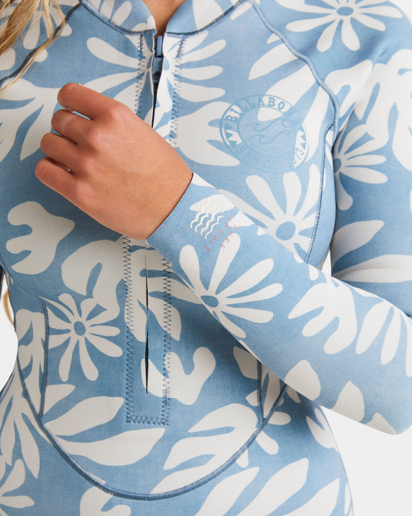 1/1mm Salty Dayz Lite Natural Upcycler Front Zip Long Sleeve 