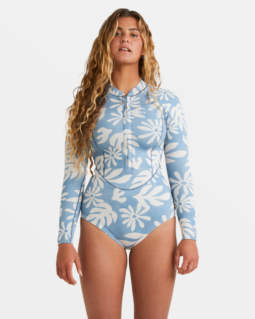 1/1mm Salty Dayz Lite Natural Upcycler Front Zip Long Sleeve 