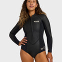 2mm Salty Dayz Long Sleeve Springsuit - Glideskin Black