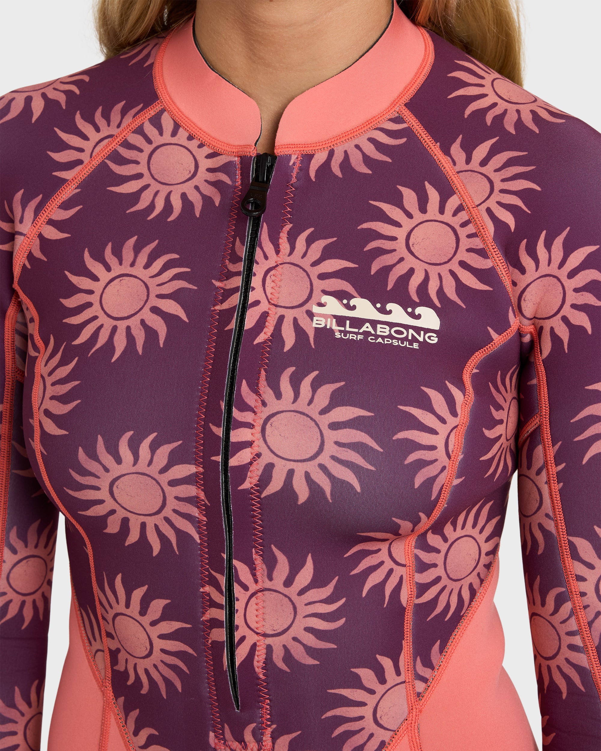 2mm Salty Dayz Long Sleeve Springsuit - Eggplant | Billabong