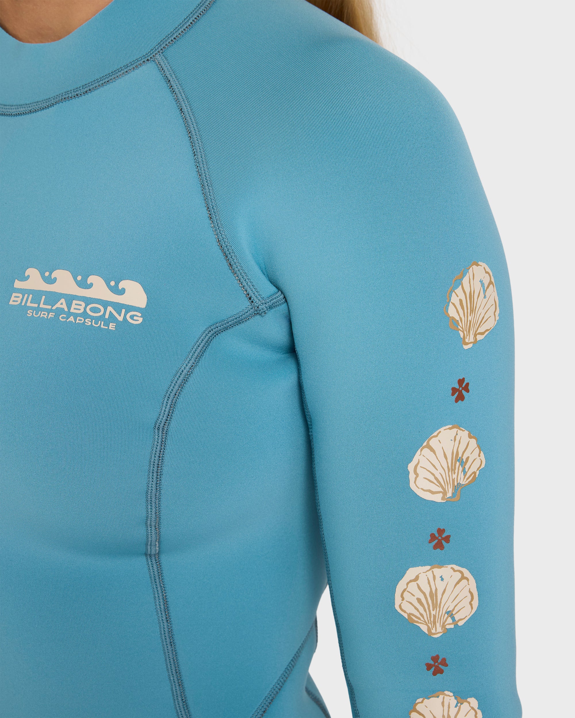 2mm Spring Fever Long Sleeve Springsuit - Surf Blue | Billabong