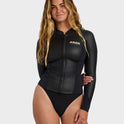 Peeky 1mm Long Sleeve Wetsuit Jacket - Black Pebble
