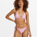 Tanlines Multi-way Triangle Bikini Top - Pink Dream