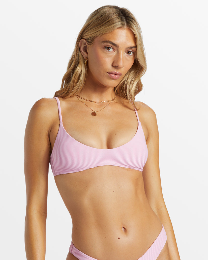 Tanlines V Bralette Bikini Top - Pink Dream
