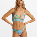 Tropic Daze V Neck Cami Bikini Top - Multi