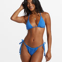 In The Loop Remi Slide Triangle Bikini Top - Summer Blue