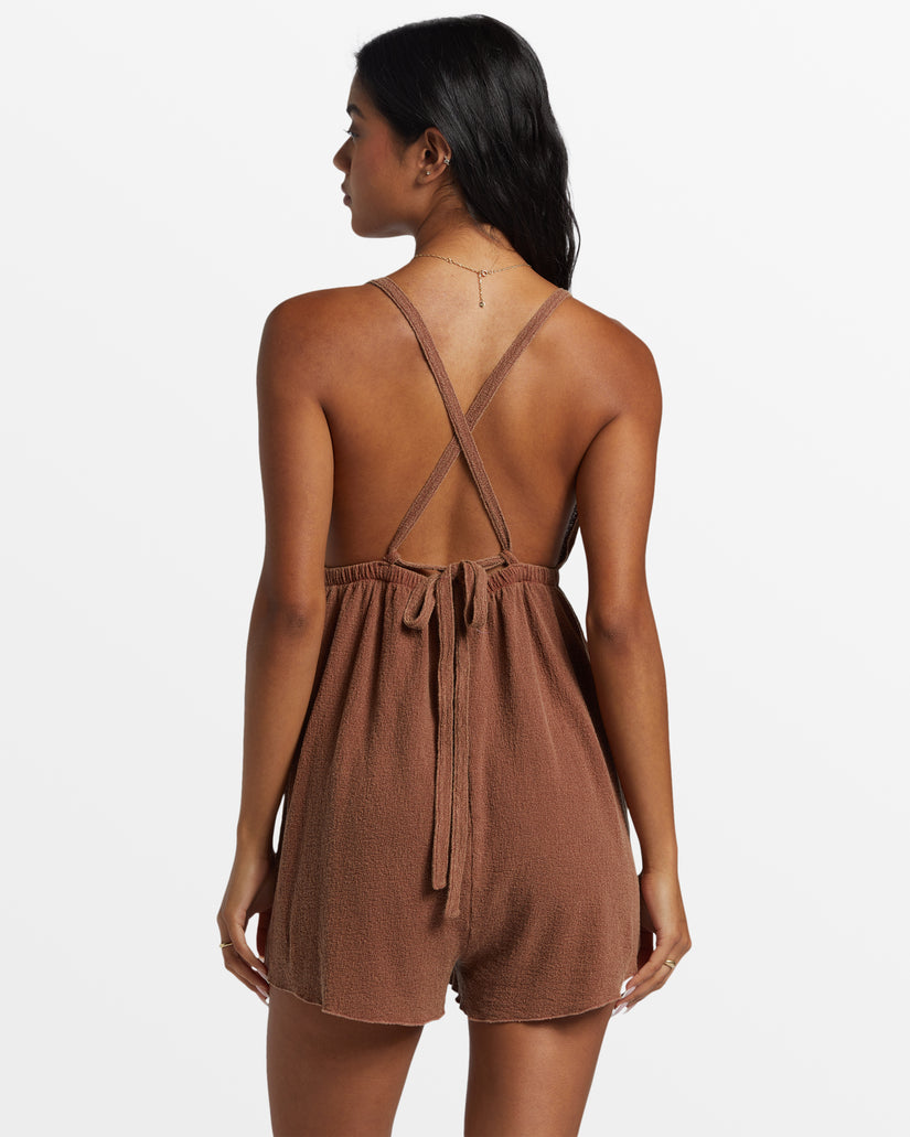 On Vacay Romper Cover Up - Toasted Coconut