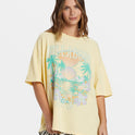Island Holiday Oversized T-Shirt - Yellow