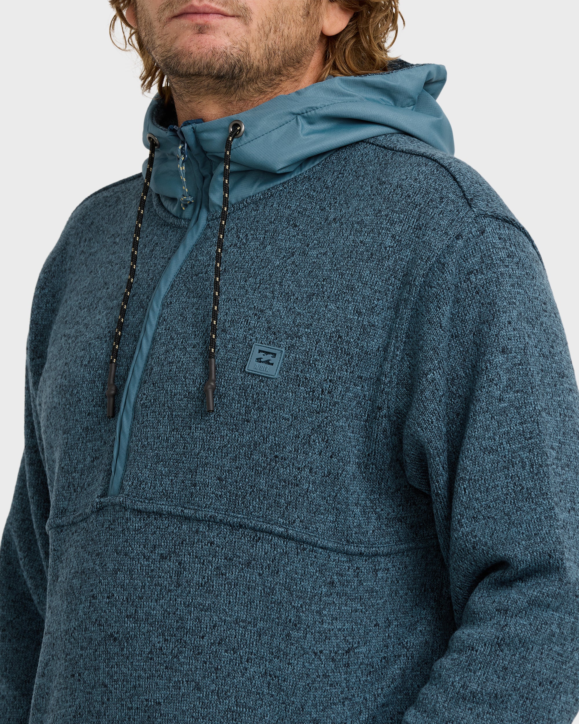 A/Div Boundary Hooded Half-Zip Pullover - Real Teal | Billabong