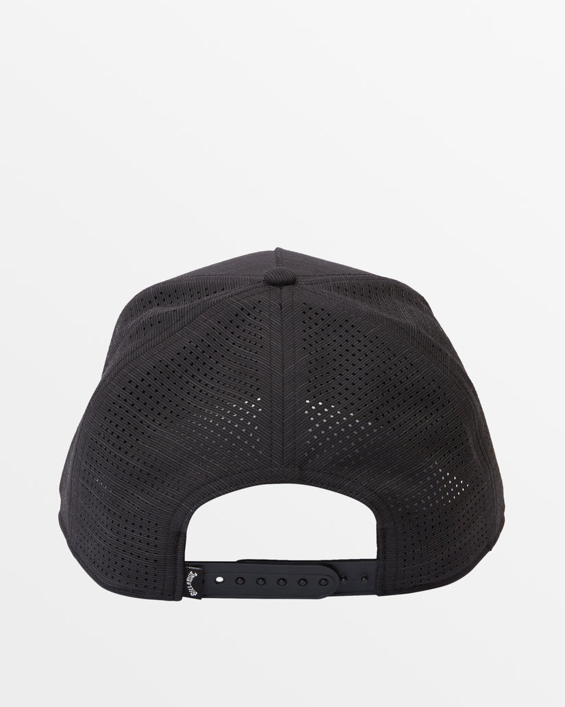 Crossfire Snapback Hat - Black Slub