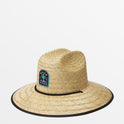 Tides Patch Lifeguard Straw Hat - Black